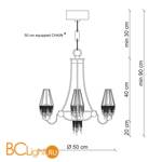 Люстра Patrizia Garganti Burlesque PG119 - Схема